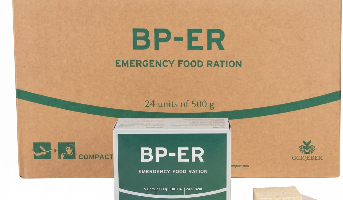 Notration BP-ER 24x500g Karton Notvorrat Langzeitnahrung – Army Dropz Armee Shop Schweiz