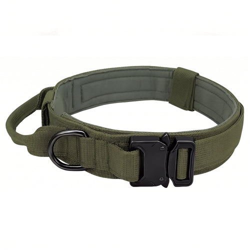 Farbmuster Armee Grün Oliv für breites Hundehalsband K9 - ArmyDropz Army Shop Schweiz