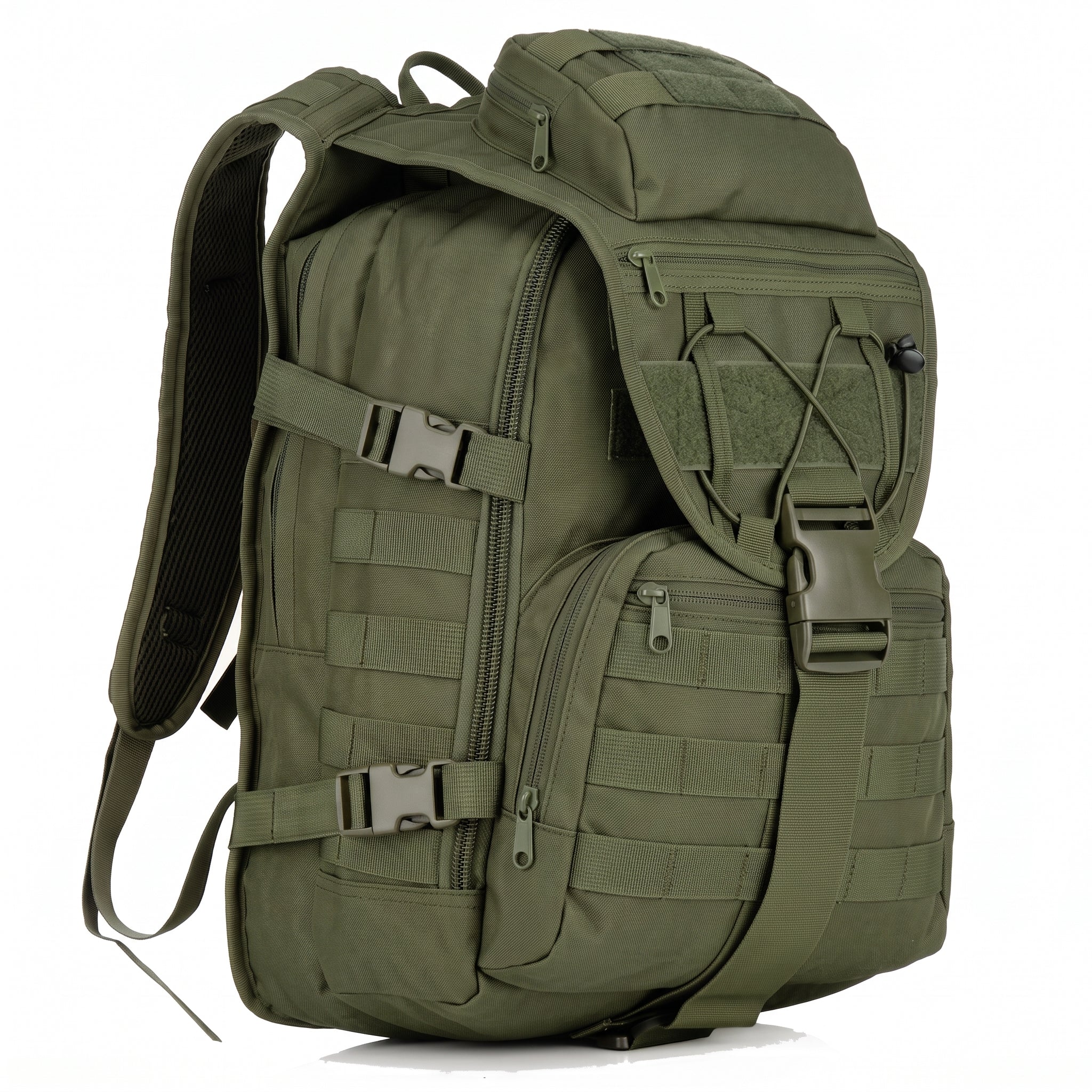 Taktischer Militär Rucksack 40L in Army Green mit MOLLE-System