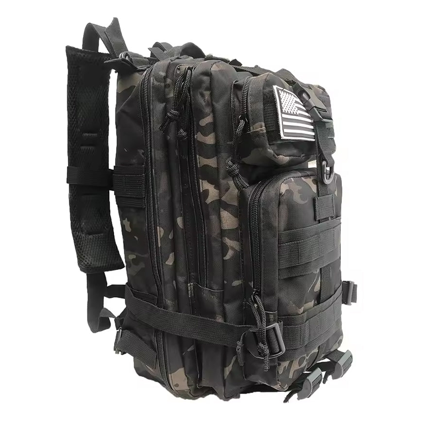 Camo-Black Taktischer Militärrucksack 25L, ArmyDropz Tactical