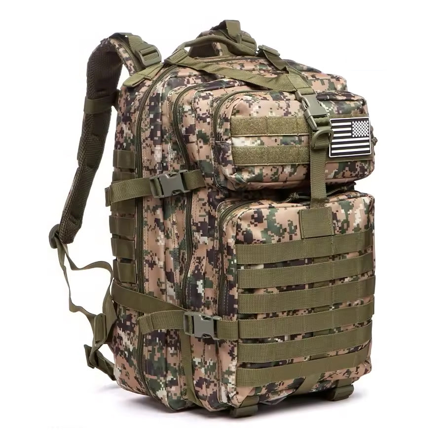 Camouflagegreen Rucksack Militär taktisch 50L – ArmyDropz