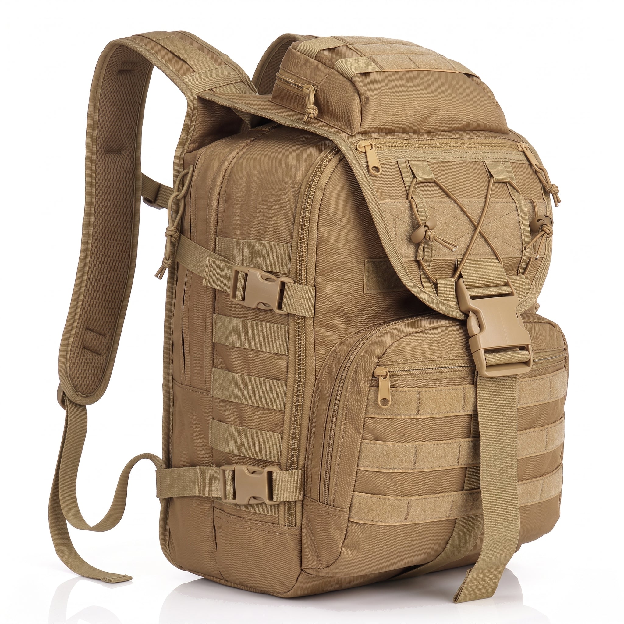 MOLLE Rucksack in Coyote Tan, gedeckte Farbe für EDC und Alltag