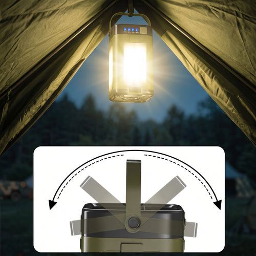 Solar Campinglampe LED mit Powerbank | Tactical Army