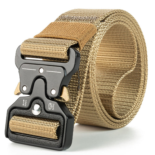 Outdoor Gurt Tactical Helles Khaki mit Cobra-Schnalle – Army Dropz Armee Shop Schweiz