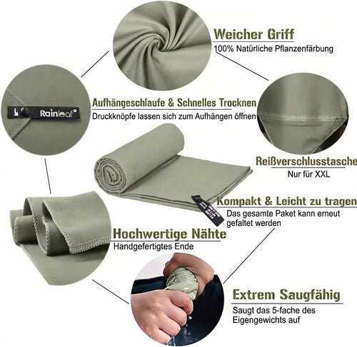 Camping-Handtuch Tactical Mikrofaser Details und Funktionen – Army Dropz Armee Shop Schweiz