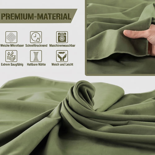 Camping-Handtuch Tactical Mikrofaser Stoff Detailansicht – Army Dropz Armee Shop Schweiz