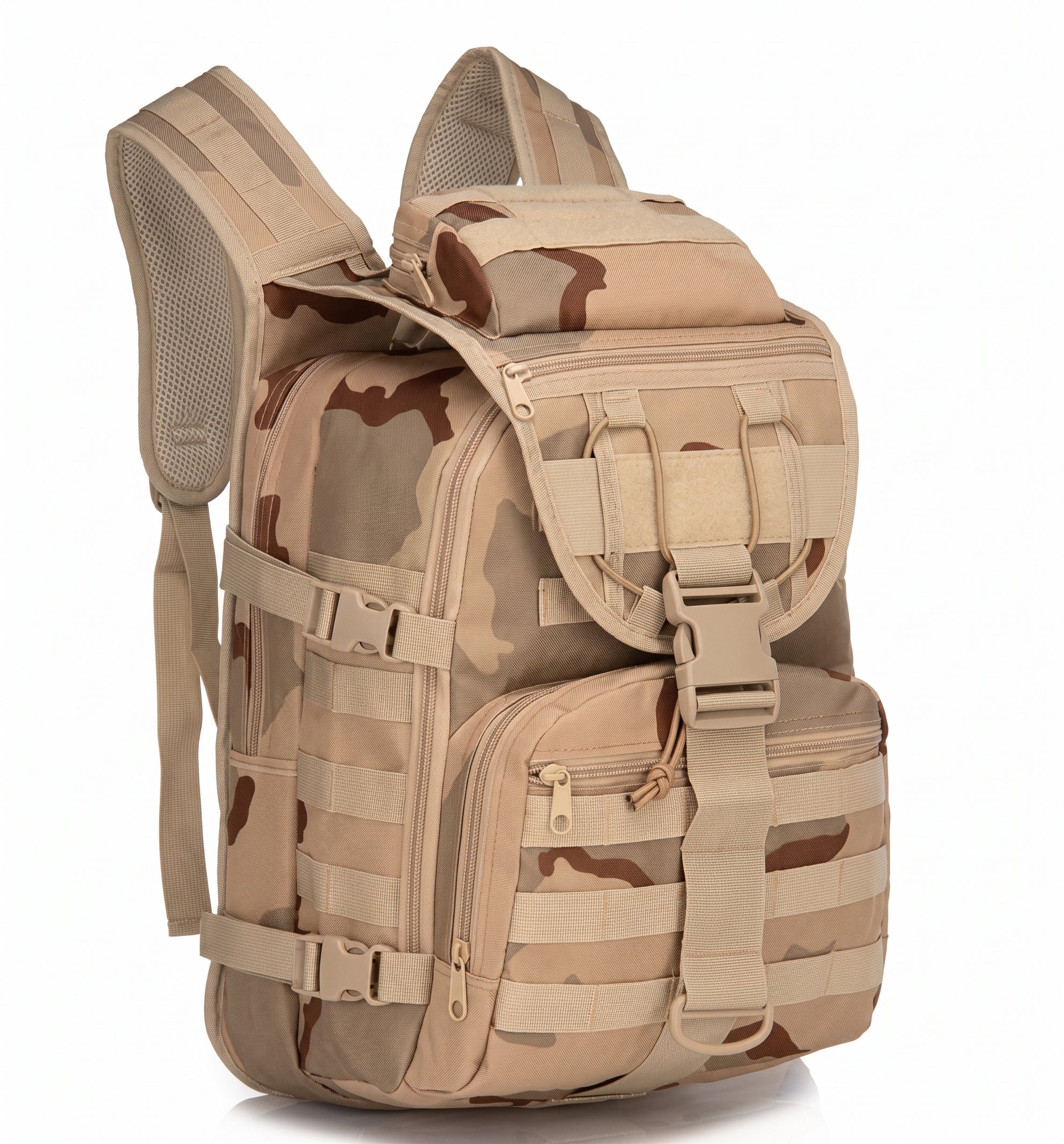 Desert Camo Militärrucksack in Sandtarn für Wüsteneinsatz