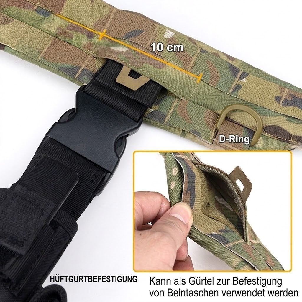Einsatzgürtel MOLLE Tactical Battle Belt Ansicht – Army Dropz Armee Shop Schweiz