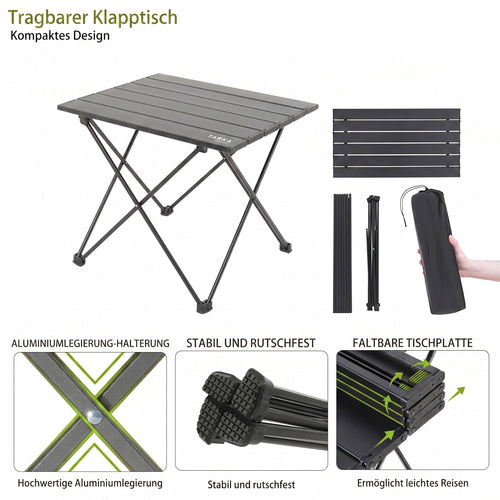 Faltbarer Camping-Tisch TARKA Details und Lieferumfang – Army Dropz Armee Shop Schweiz
