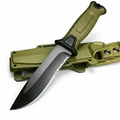 Gürtelmesser Armee & Camping Fixed Blade Armeegrün mit Scheide – ArmyDropz Army Shop Schweiz