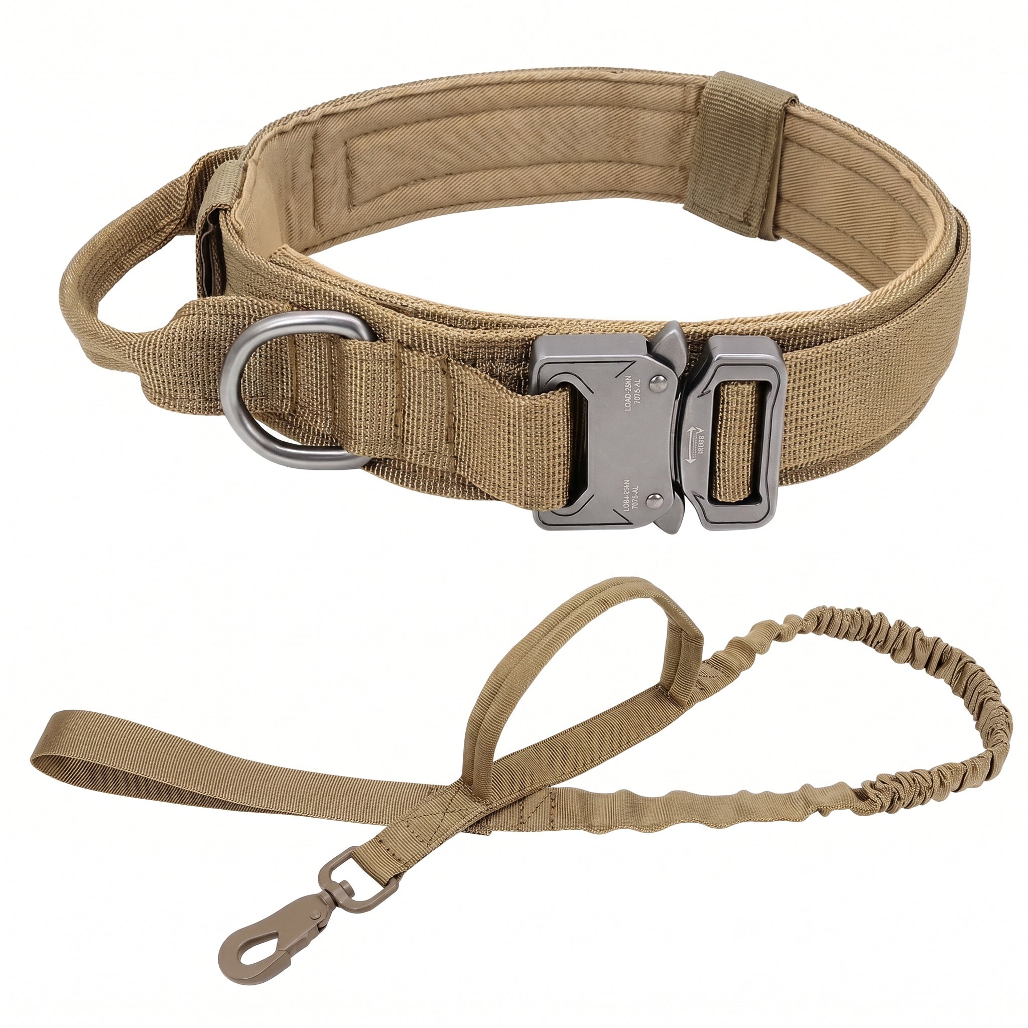 Hundehalsband mit Leine Set Coyote Tan Khaki K9 - ArmyDropz Army Shop Schweiz