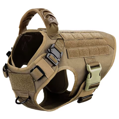 K9 Hundegeschirr in Coyote Braun mit Cobra-Schnalle und gepolsterter Brustpartie – Army Shop Schweiz
