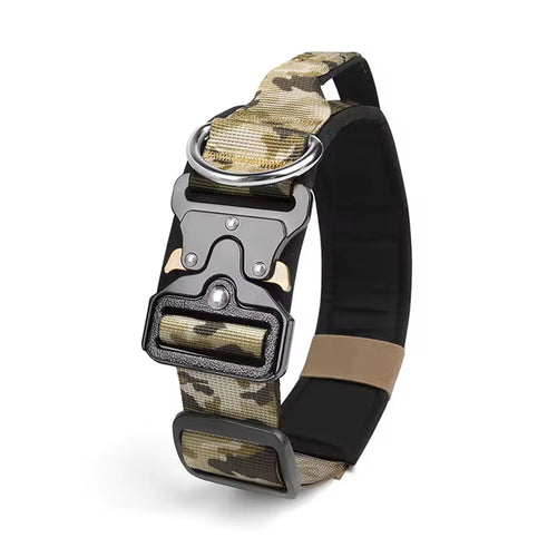 Militär Shop Hundehalsband K9 mit Multicam Tarnmuster und robuster Klick-Schnalle Schweiz