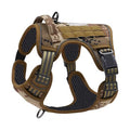 Hundegeschirr Schweiz: Taktisches Anti-Zug-Geschirr in Coyote Pixel Braun mit Führgriff und reflektierenden Streifen im Army Shop Schweiz – ArmyDropz