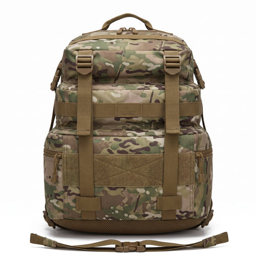 Militär Rucksack Multicam Frontansicht mit Klettfläche für Patches