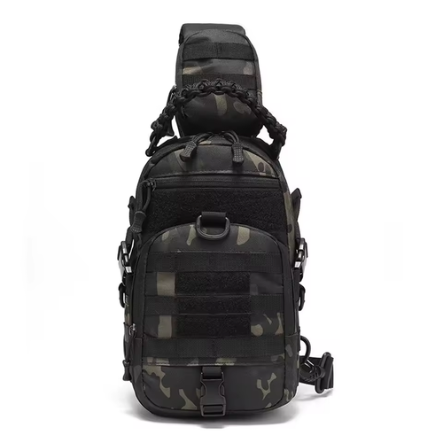 Taktische Umhängetasche MOLLE Black Camo Schwarz-Tarnmuster – Army Shop Schweiz – ArmyDropz