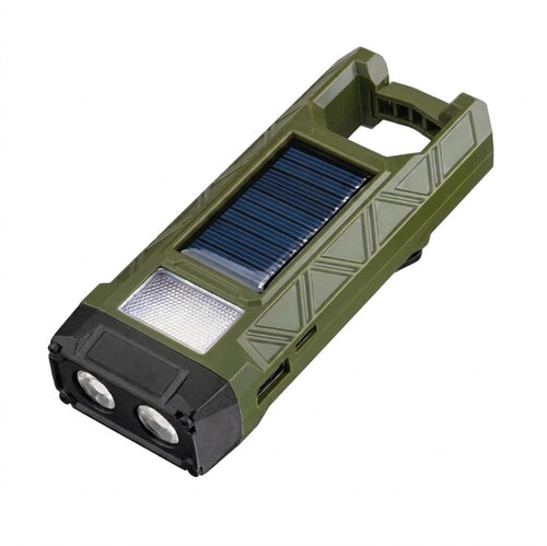 Solar Taschenlampe mit Handkurbel | Survival LED