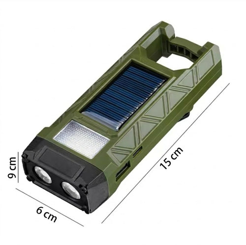 Solar Taschenlampe mit Handkurbel | Survival LED