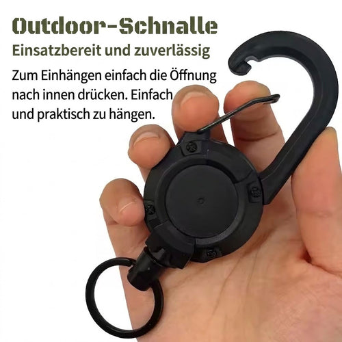 Schlüssel Karabiner Ausziehbar Tactical in der Hand – Army Dropz Armee Shop Schweiz