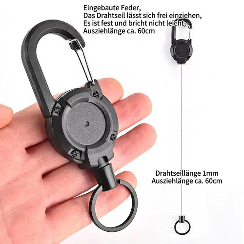 Schlüssel Karabiner Ausziehbar Seilzug Anwendung – Army Dropz Armee Shop Schweiz