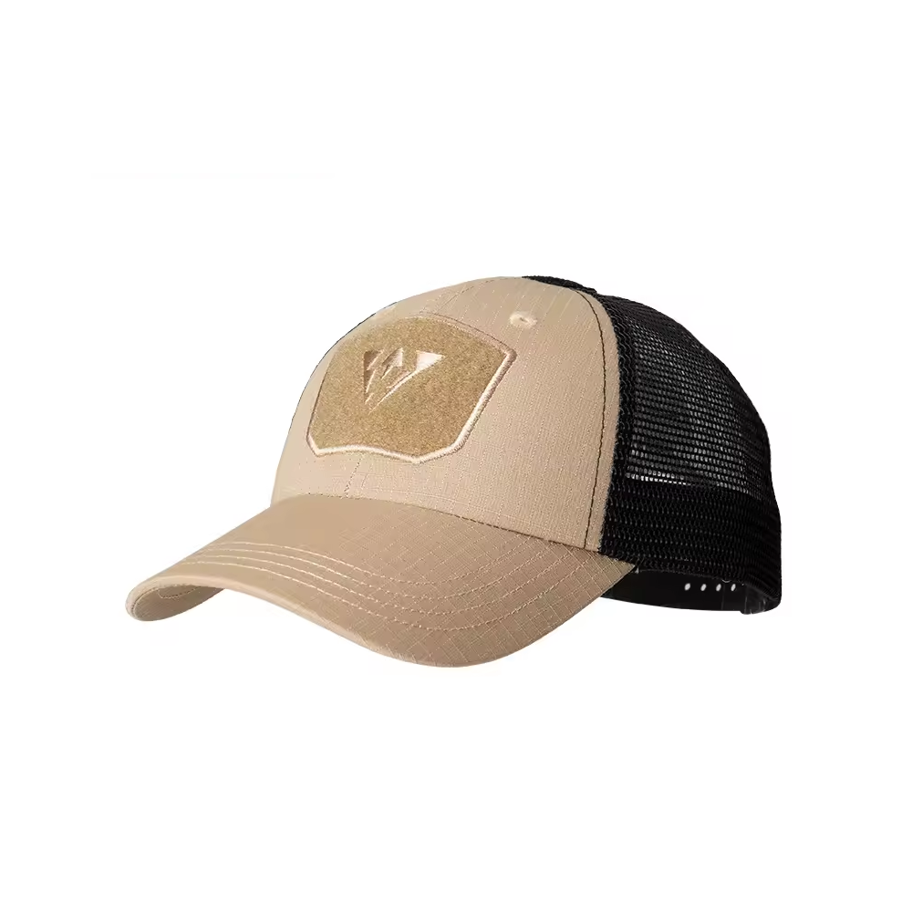 Taktische Kappe DESERT SAND (Sandfarbe) – Militär & Tarnmuster Baseball Cap MESH – ArmyDropz