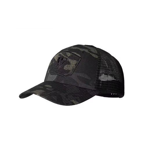 Taktische Kappe TACTICAL BLK (Schwarz) – Militär & Tarnmuster Baseball Cap MESH – ArmyDropz