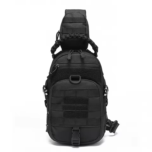 Taktische Umhängetasche Sling Bag MOLLE Schwarz