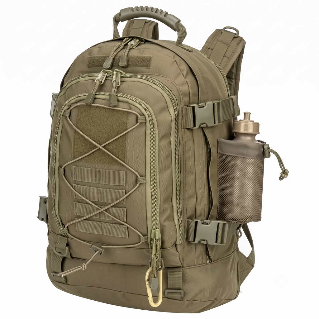 Taktischer Outdoor-Rucksack 40L bis 65L in Army Green mit MOLLE-System – Army Dropz Armee Shop Schweiz