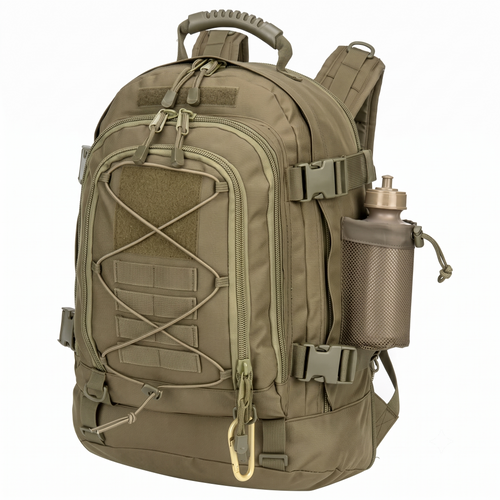 Taktischer Outdoor-Rucksack 40L bis 65L in Army Green mit MOLLE-System – Army Dropz Armee Shop Schweiz