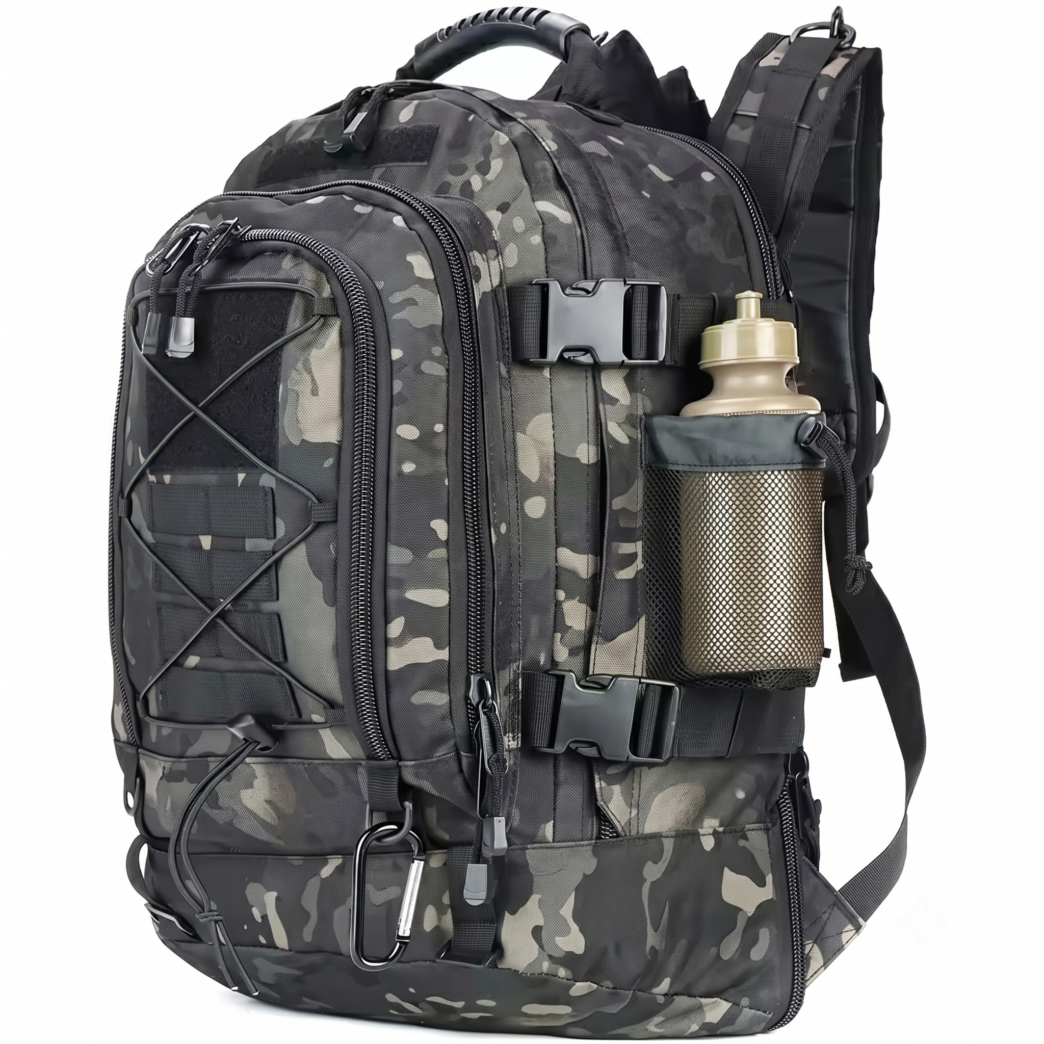 Taktischer Outdoor-Rucksack Black Camo – ArmyDropz Army Shop Schweiz