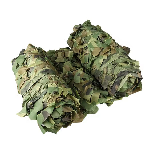 Tarnnetz Woodland Camouflage gerollt - Flecktarn Netz fuer Outdoor und Militaer von Army Dropz Schweiz