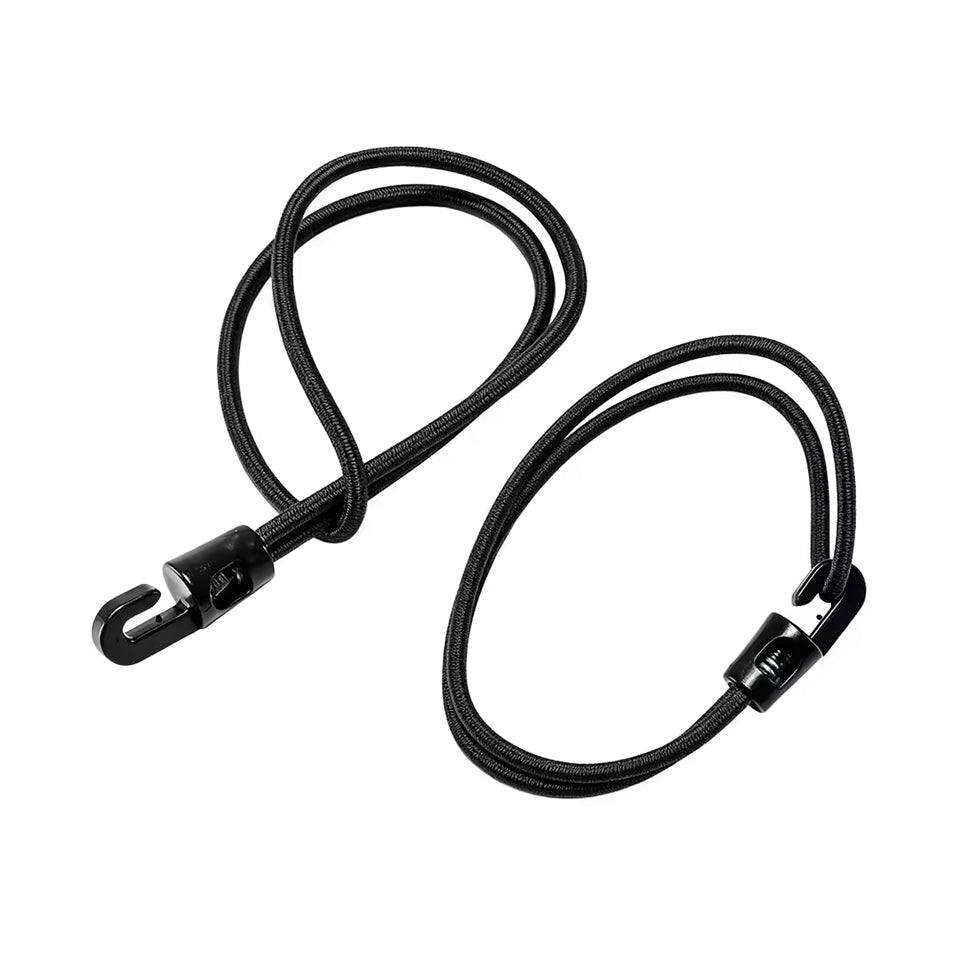 Tarp-Gummispanner mit Haken 25cm schwarz aufgerollt – ArmyDropz Army Shop Schweiz