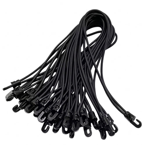 Tarp-Gummispanner mit Haken 25cm schwarz Bündel – ArmyDropz Army Shop Schweiz